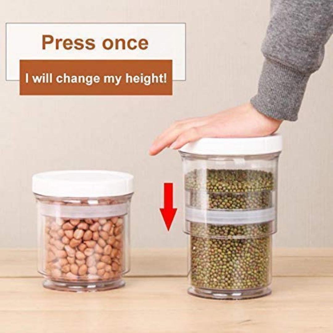 HOMERO Expandable Airtight Vacuum Seal Storage Container - 1400 ml