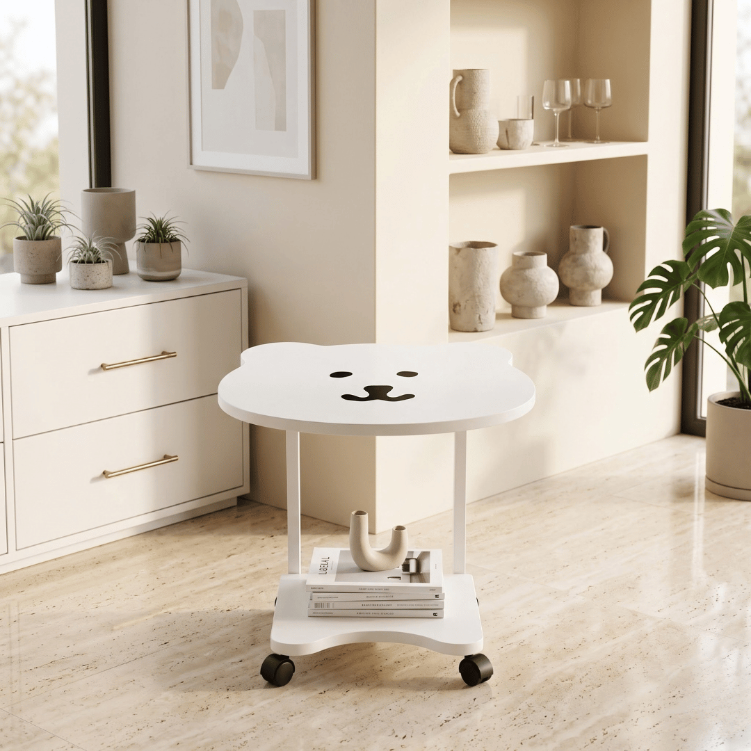 2 Tier Panda Design Multiuse Table with Wheels