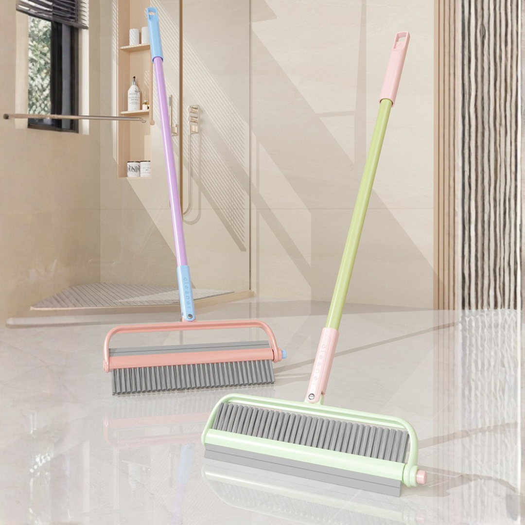 2 in 1 Heavy Duty Floor Scrub Brush with Stiff Bristles