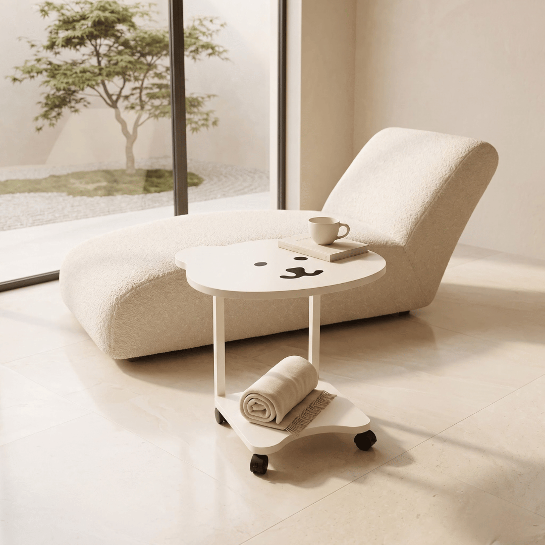 2 Tier Panda Design Multiuse Table with Wheels