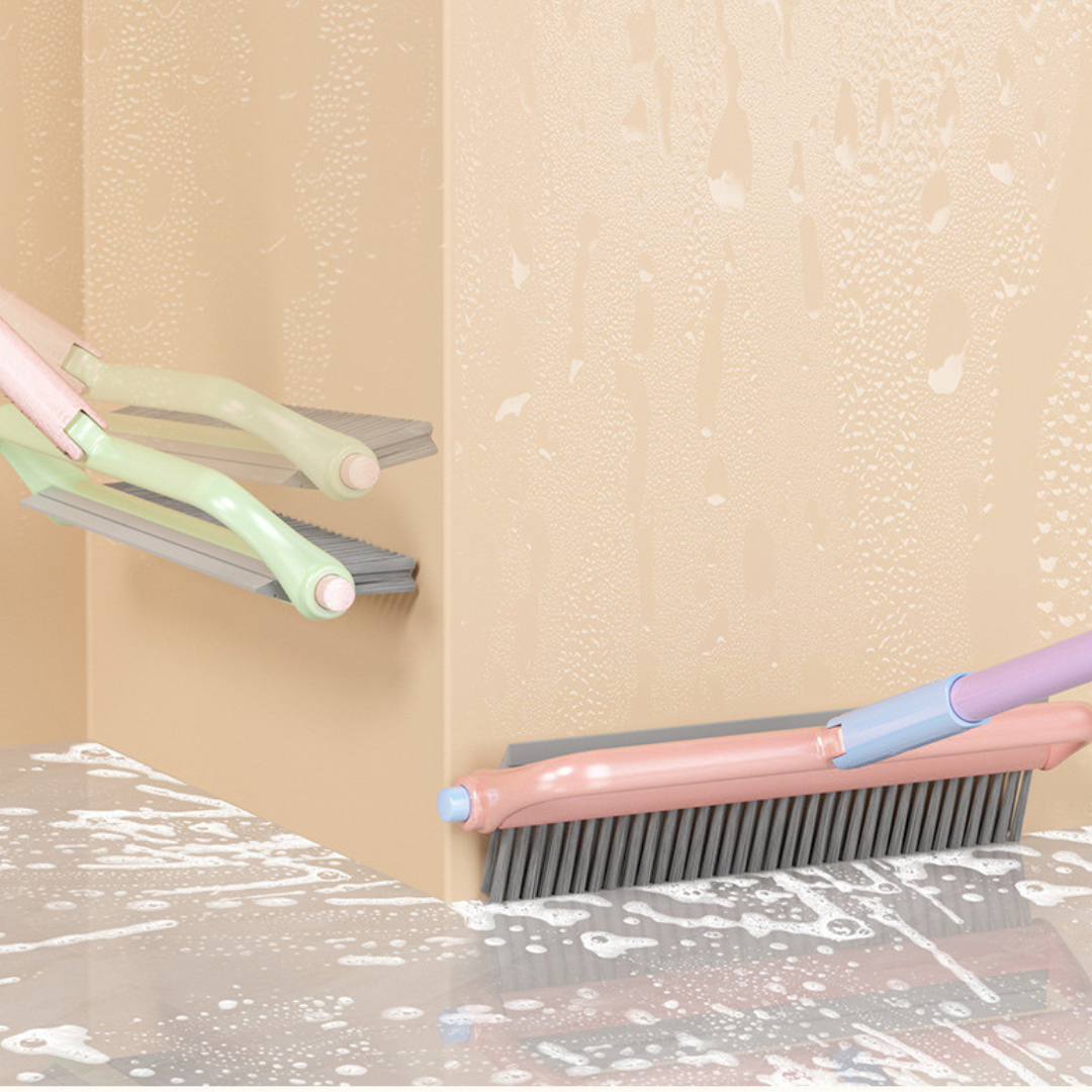 2 in 1 Heavy Duty Floor Scrub Brush with Stiff Bristles