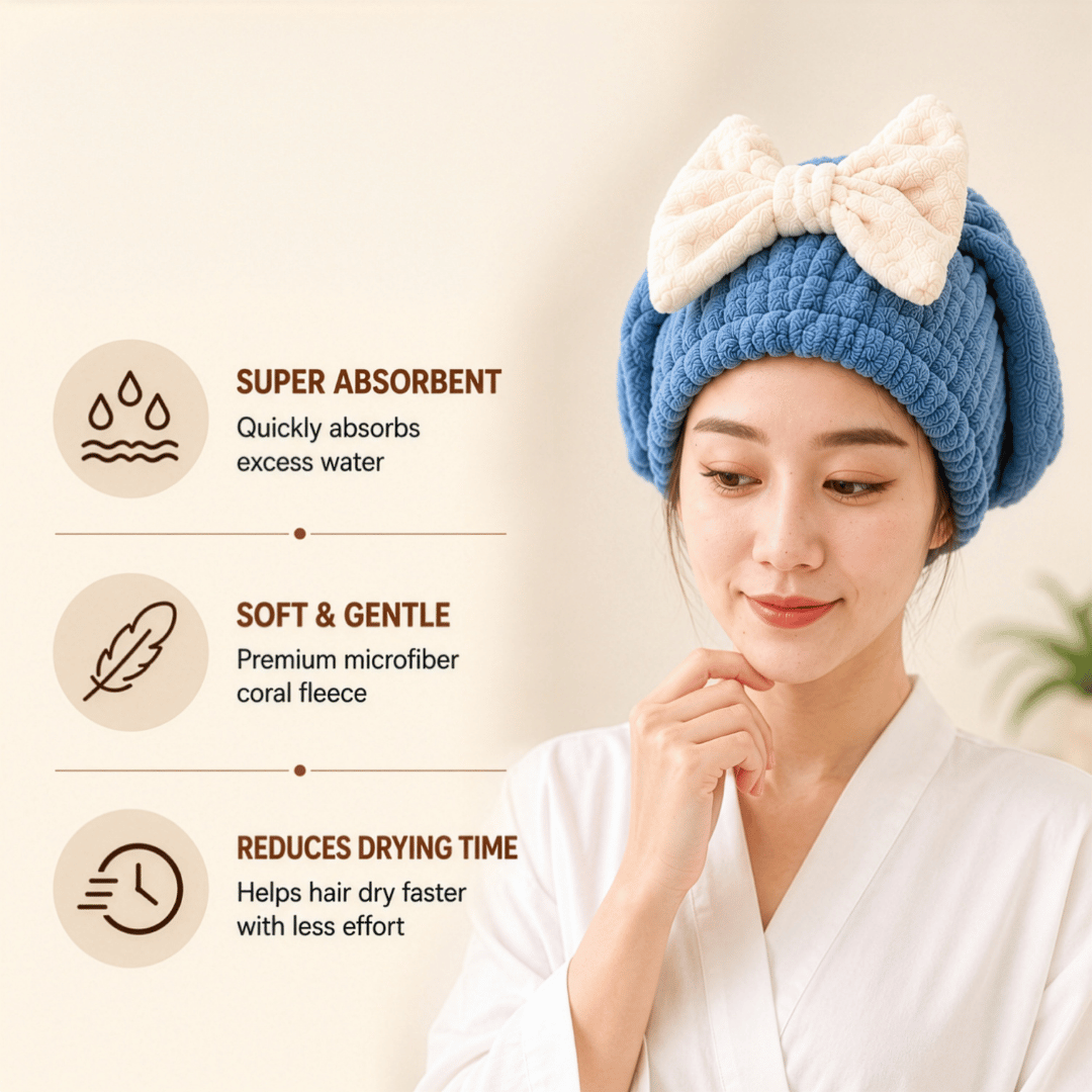 High Quality Super Absorbent Microfiber Hair Towel Wrap