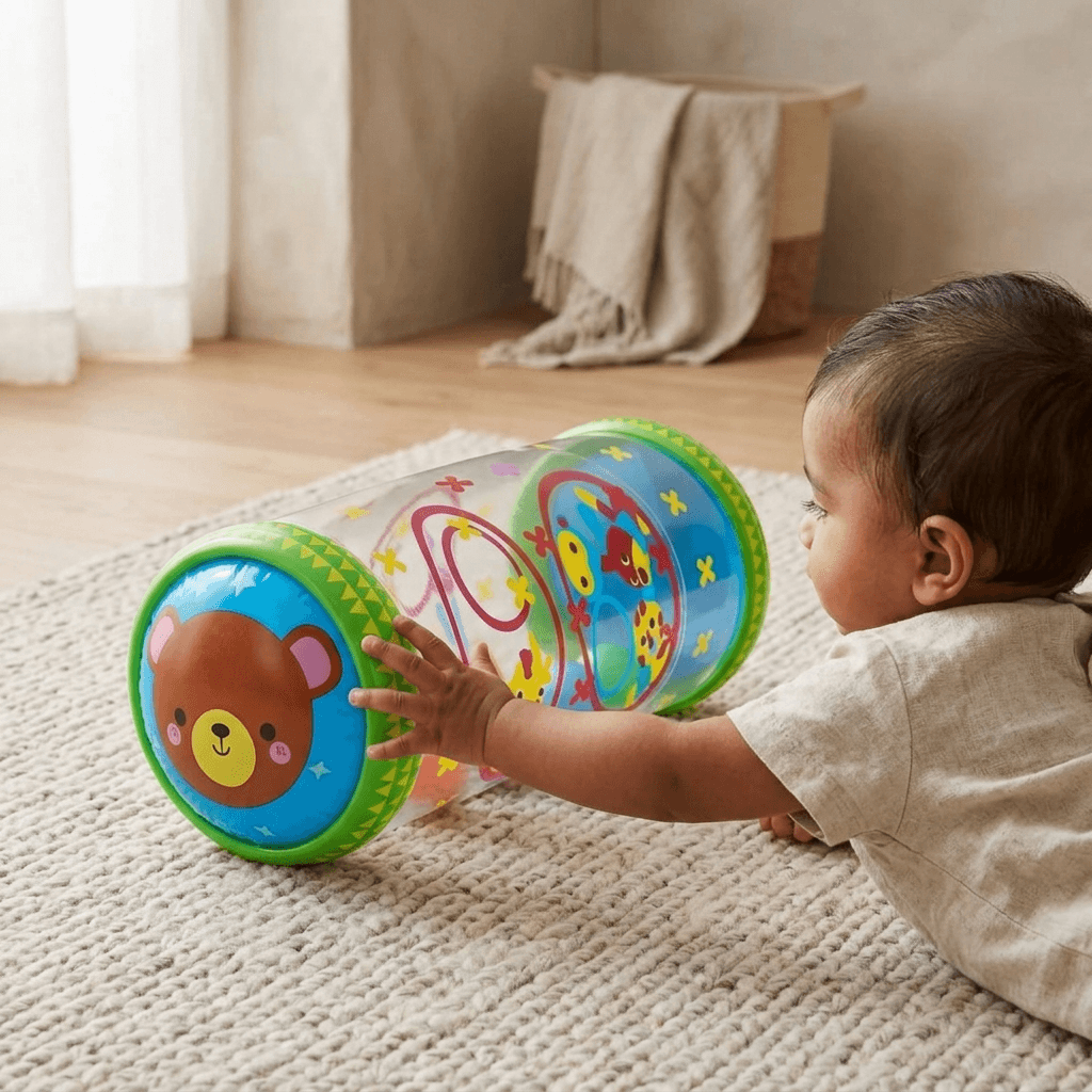 Anti Slip Inflatable Baby Development Activity Crawl Roller Toy