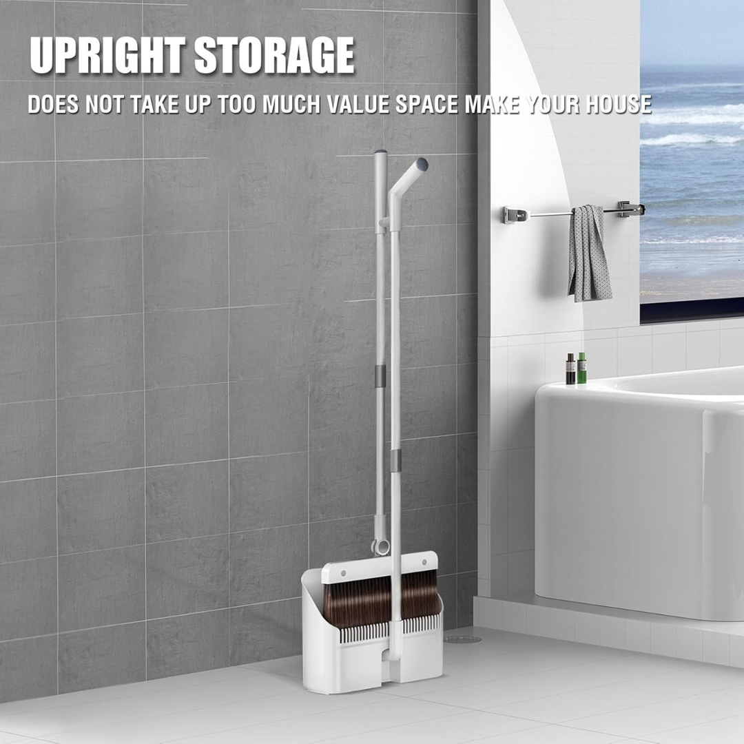 3 in 1 Magnetic 180 Degree Rotating Broom Head Dustpan with Spill Control