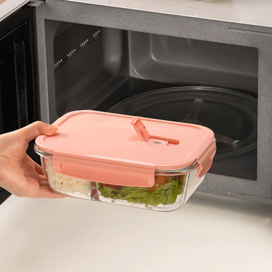 Airtight Glass Bento Smart Lock Lid Lunch Container