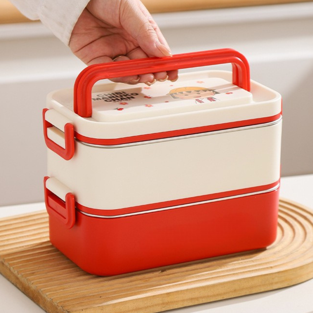 Premium Stainless Steel Leak Proof Bento Lunch Box with Cutlery