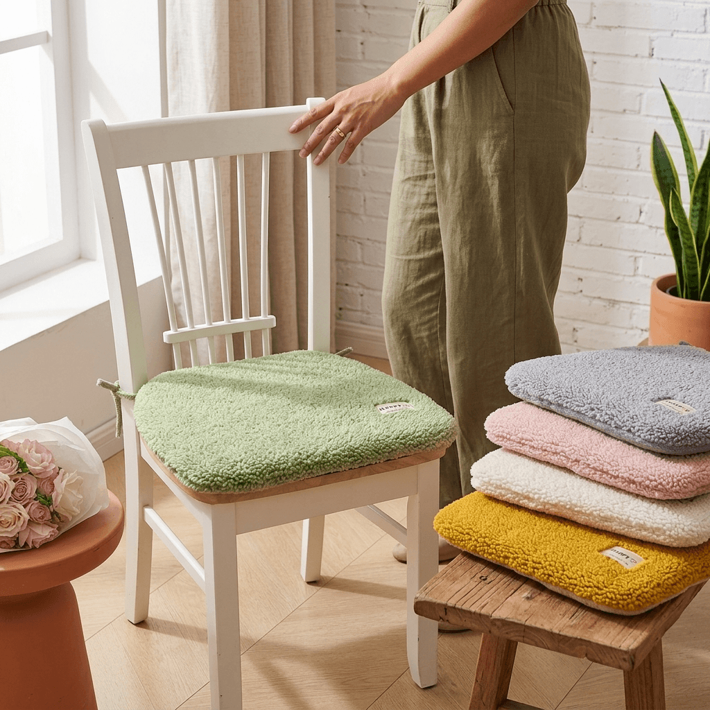 Homero Comfortable Memory Foam Seat Pad with Anti-Slip Base