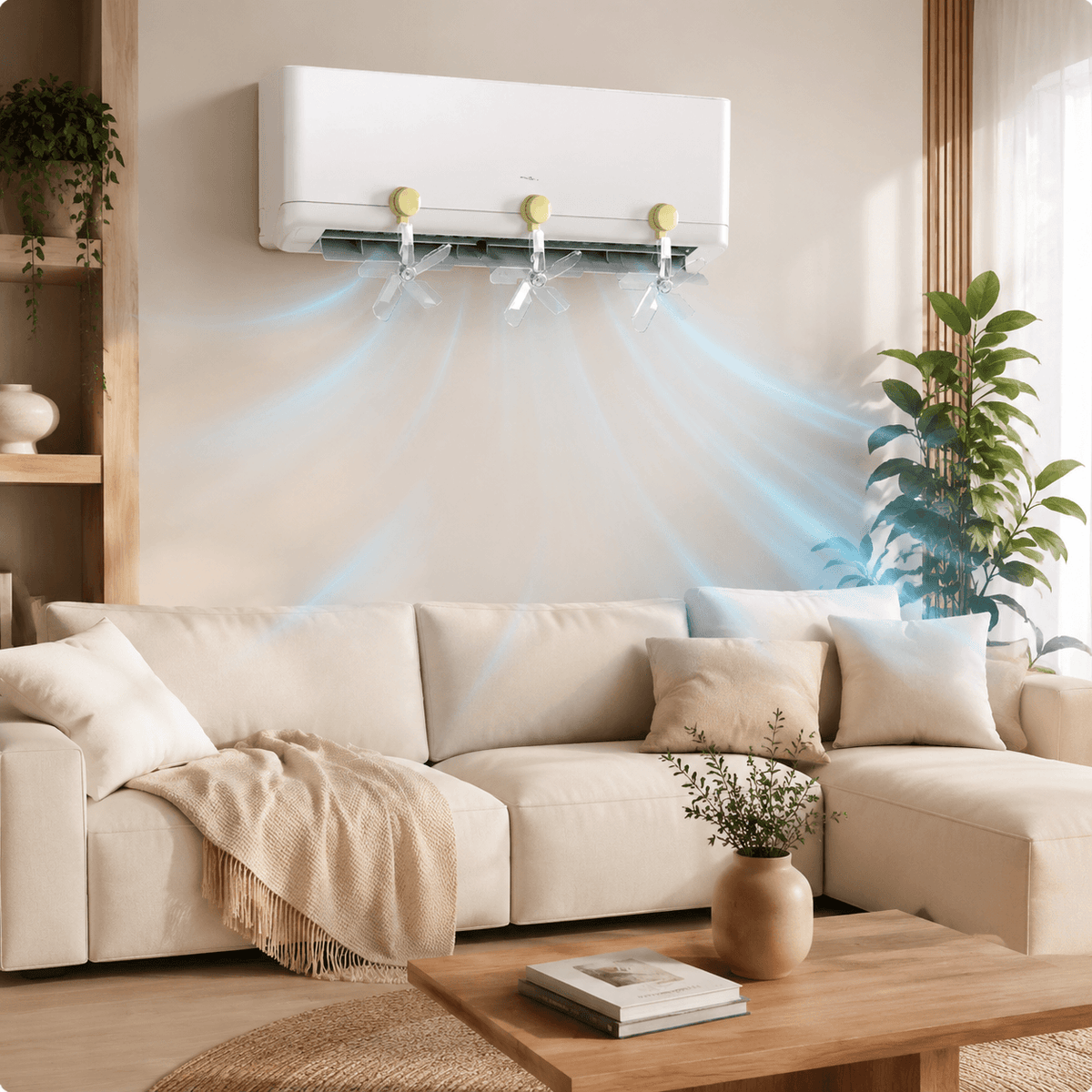 Homero Suction Cup Mounted Wind Deflector for Air-Conditioners