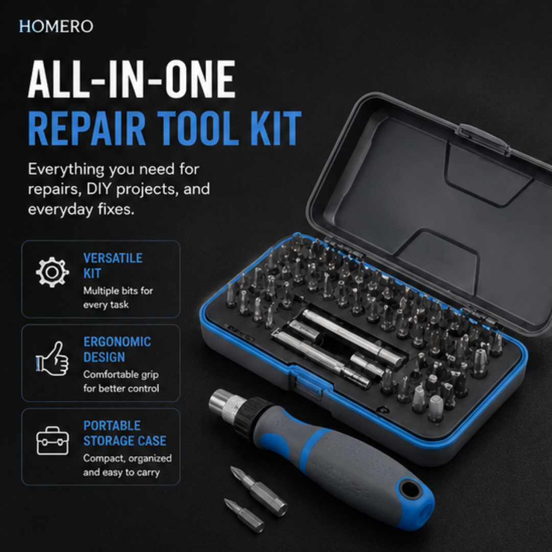 Multi Function Ratchet Screwdriver Repair Tool Kit (24pcs)