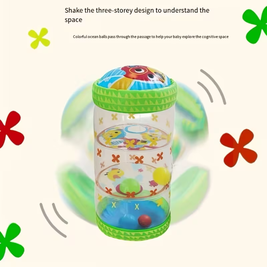 Anti Slip Inflatable Baby Development Activity Crawl Roller Toy