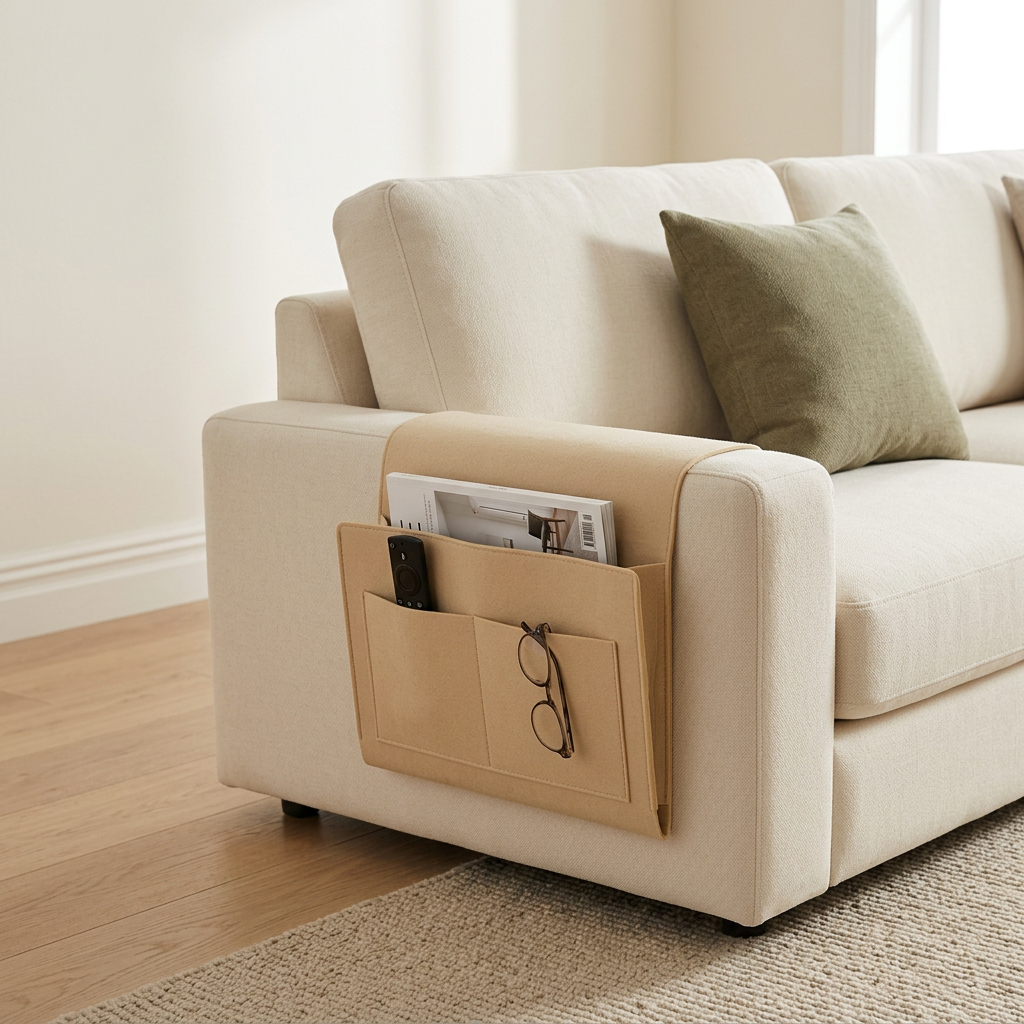 Multipurpose Felt Bedside Storage Organizer Bag