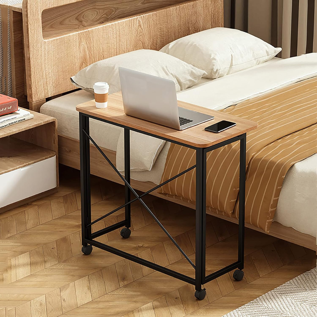 Portable Foldable Multiuse Rolling Table with Wheels