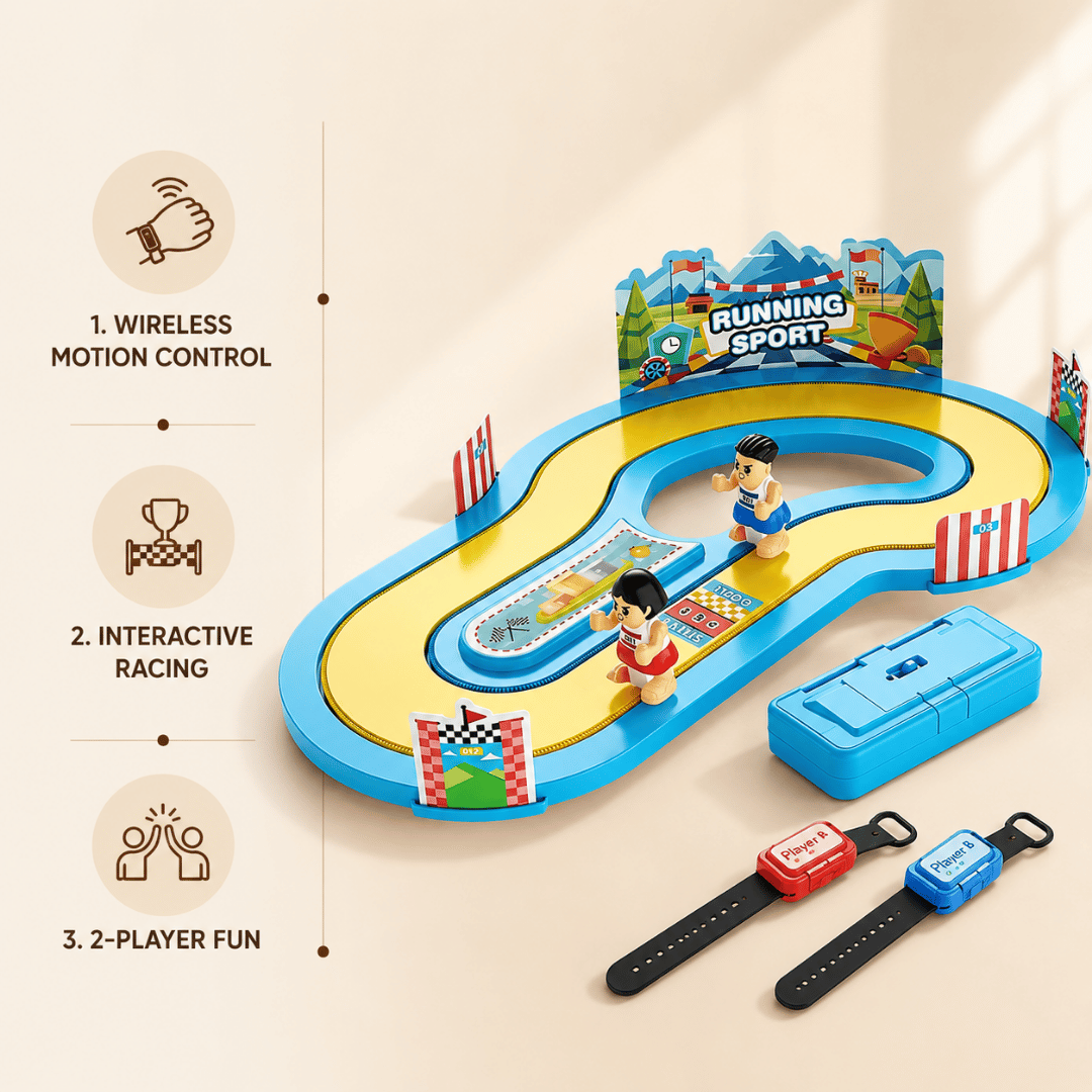 Wireless Motion Sensor Interactive Racing Game Toy Set