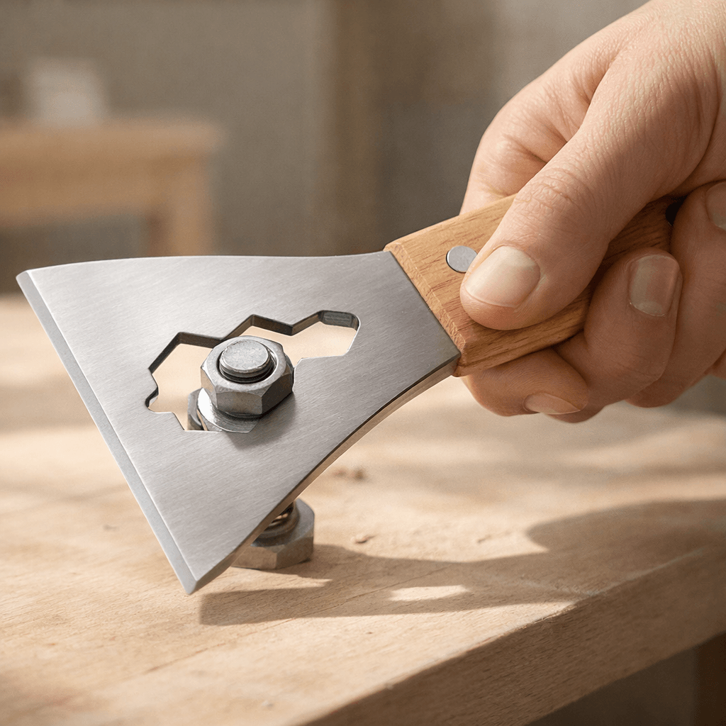 Multifunction Stainless Steel Scraper cum Nut Tightener
