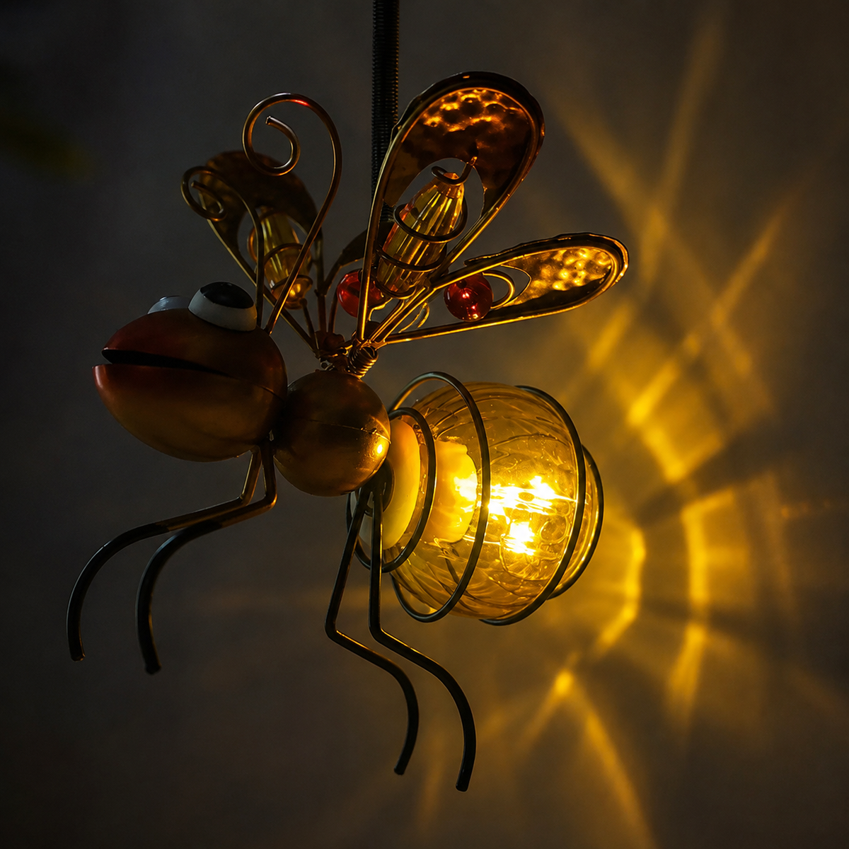 LED Solar Hanging Insect Garden Outdoor Decorative Light