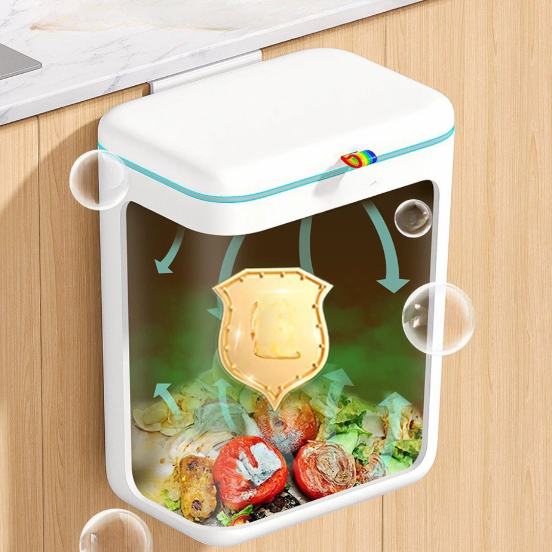 HOMERO Space Saving Dual Installation Compact Hanging Trash Can