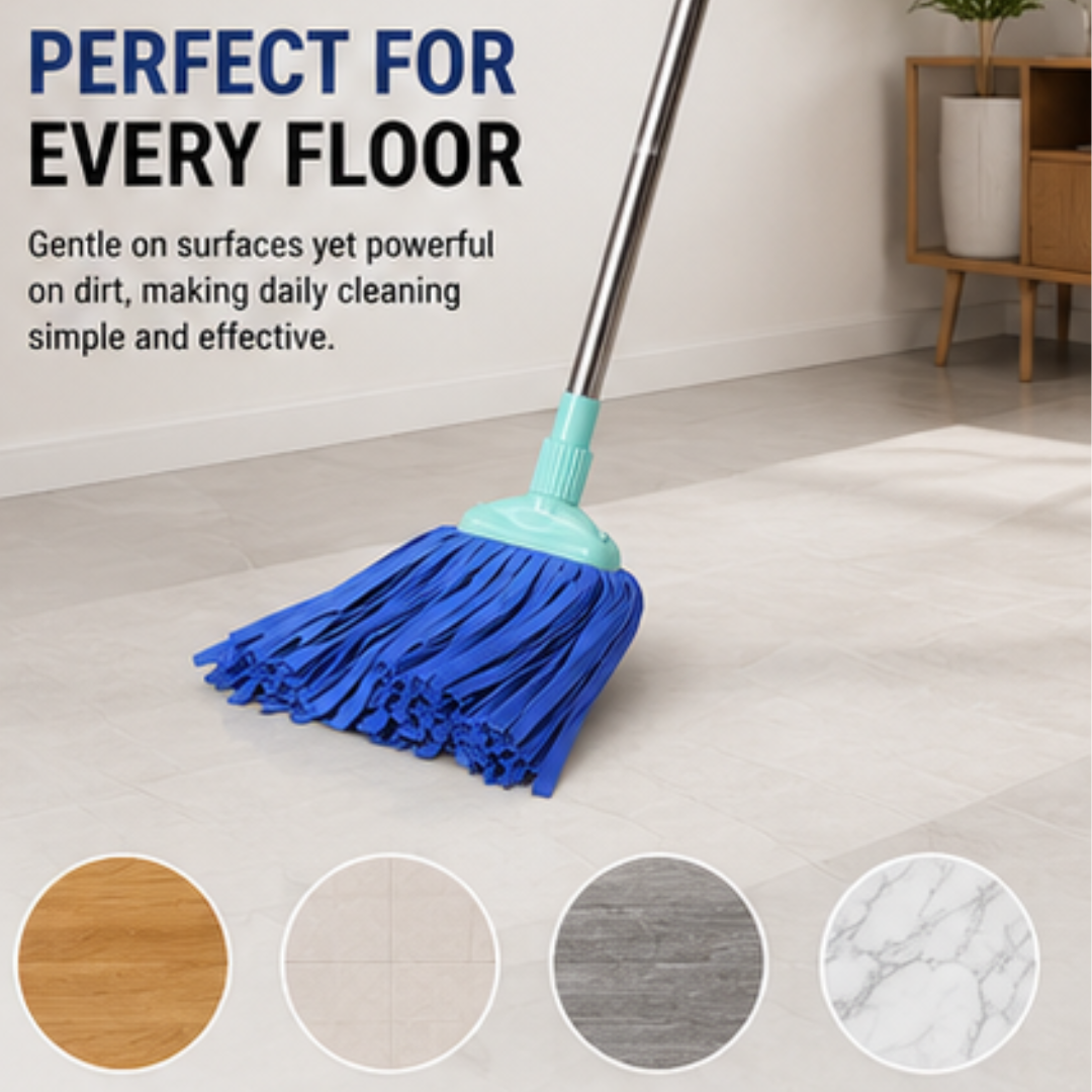Super Absorbent PVA Sponge Mop with Stainless Steel Handle