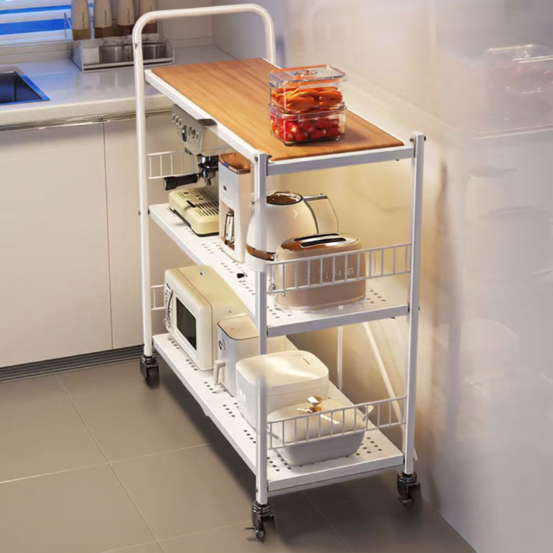 Multi-Purpose Foldable Utility Storage Cart with Wheels