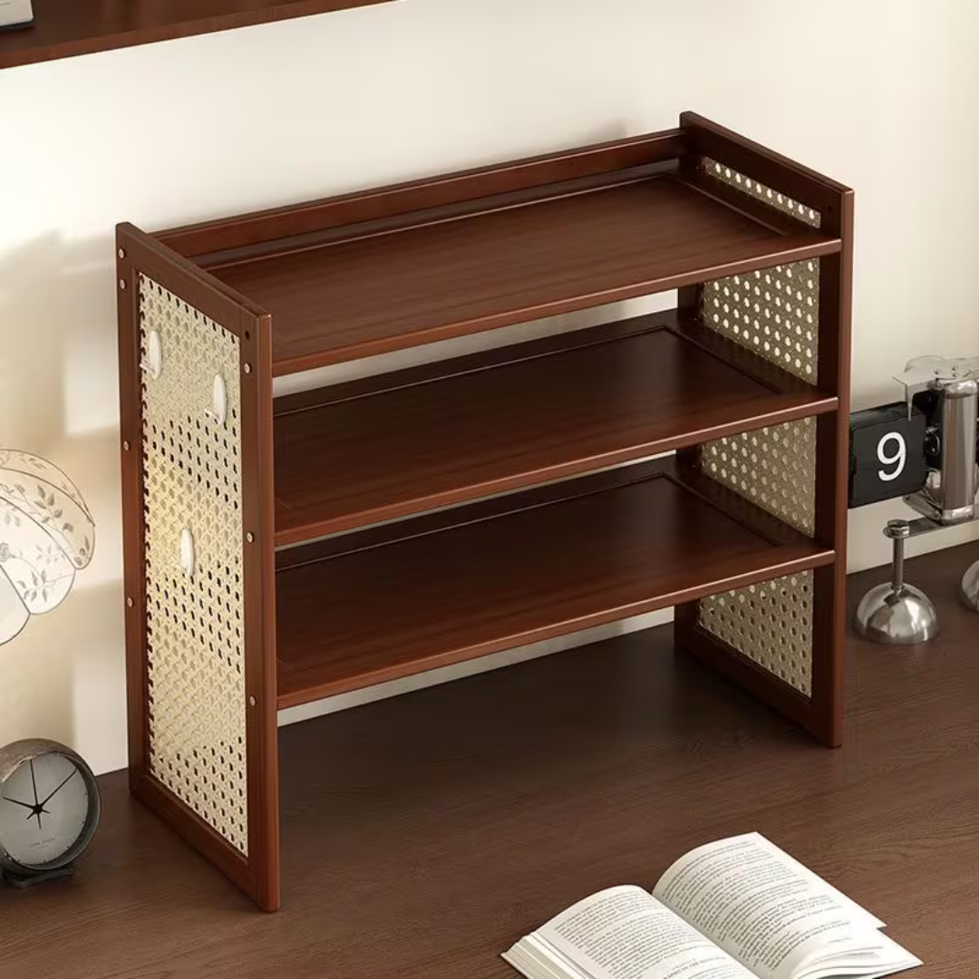 Multi Purpose Desktop Pegboard Bamboo Storage Organizer