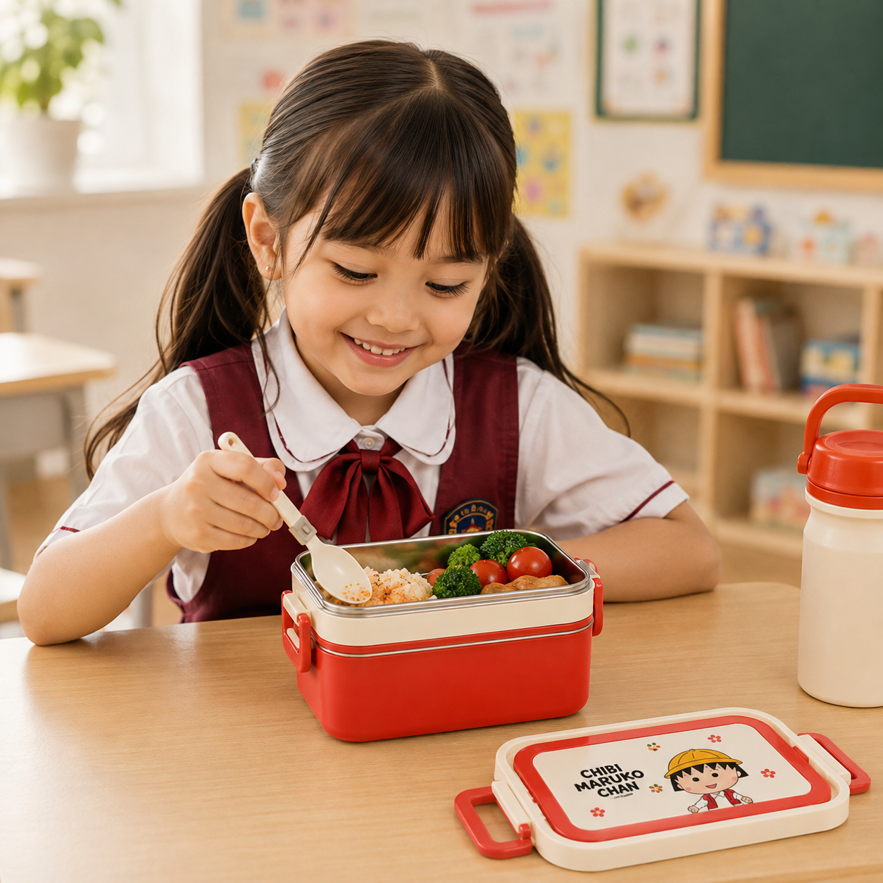 Premium Stainless Steel Leak Proof Bento Lunch Box with Cutlery