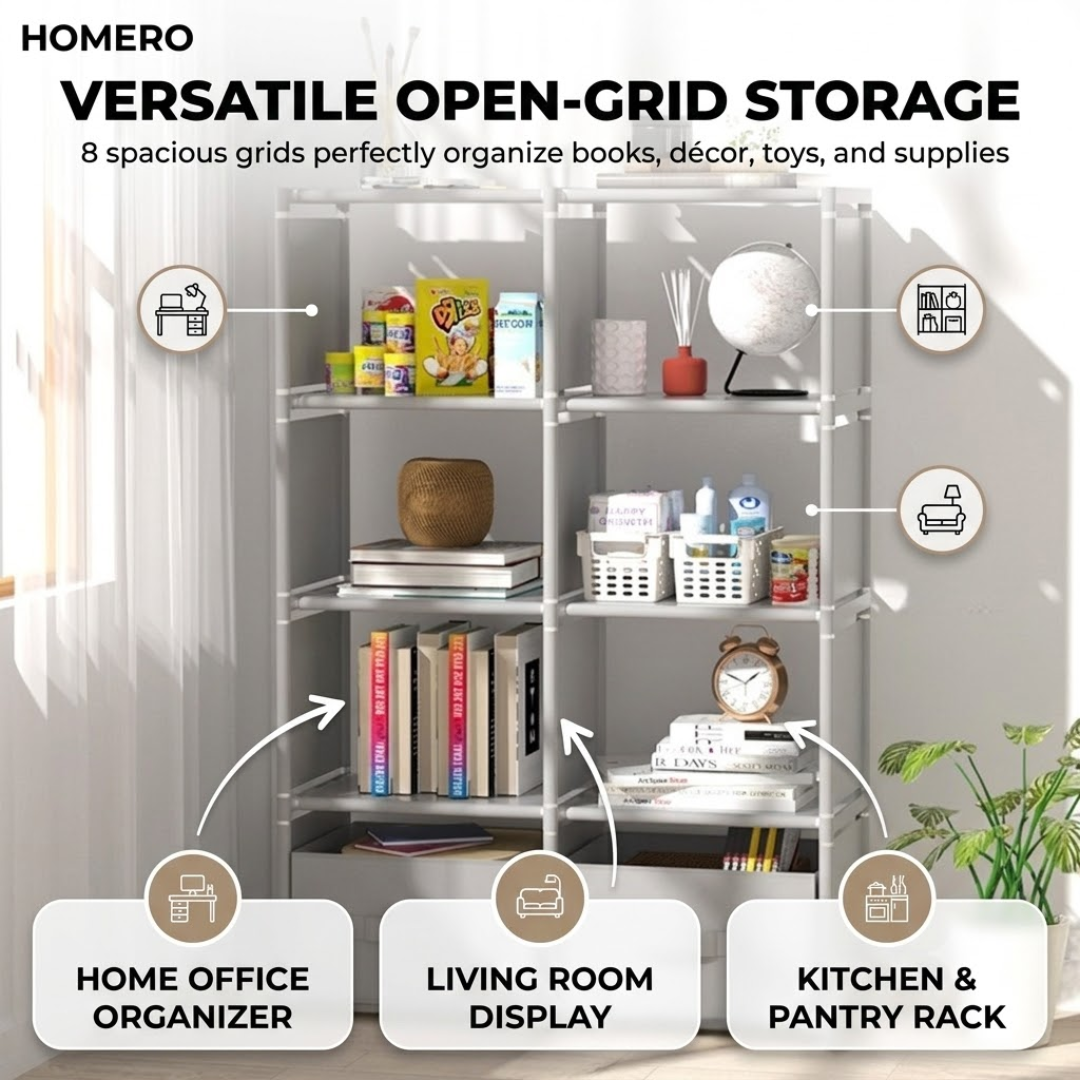 Multi-Purpose Steel Frame Storage Shelf Organizer
