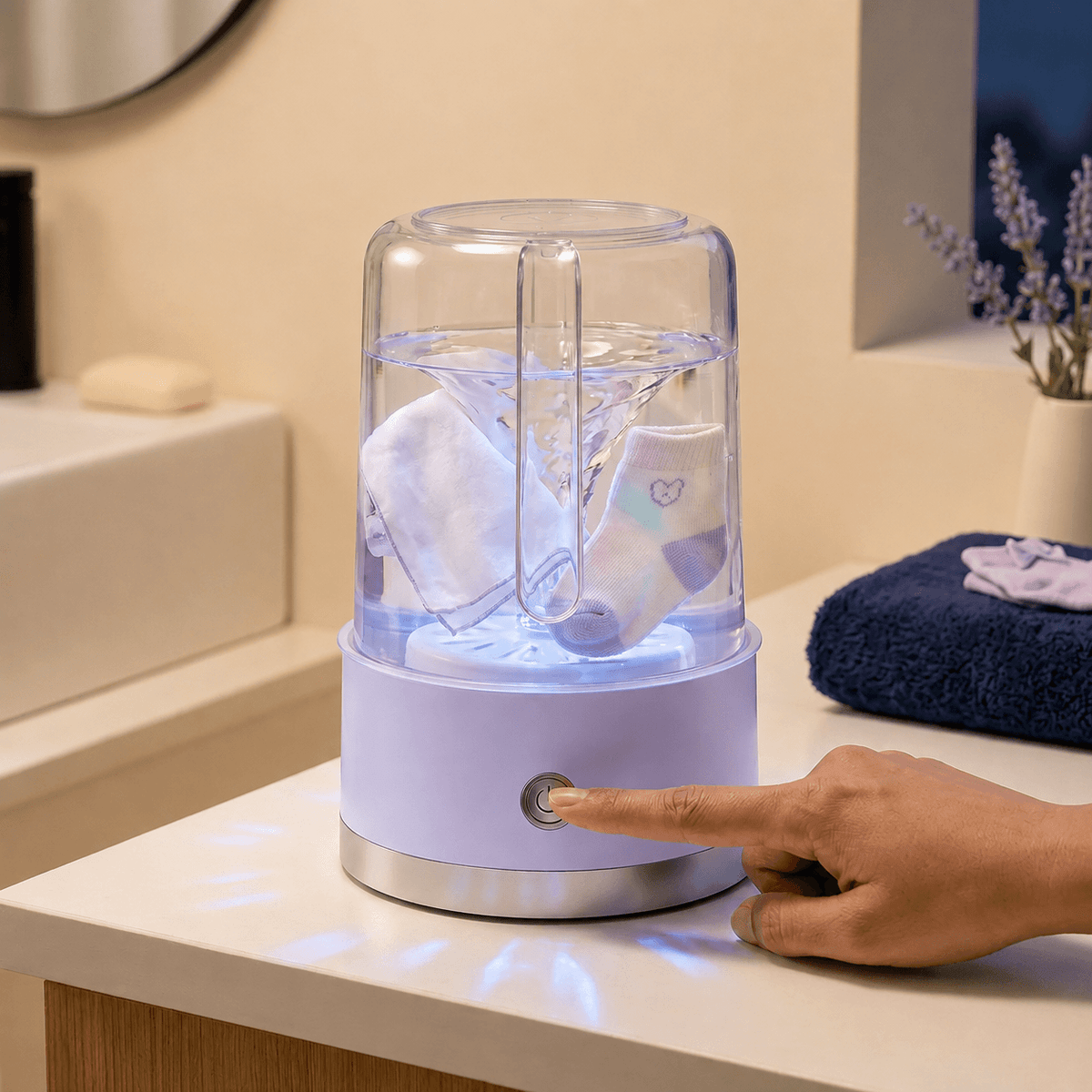 Travel Friendly Wireless Mini Washing Machine