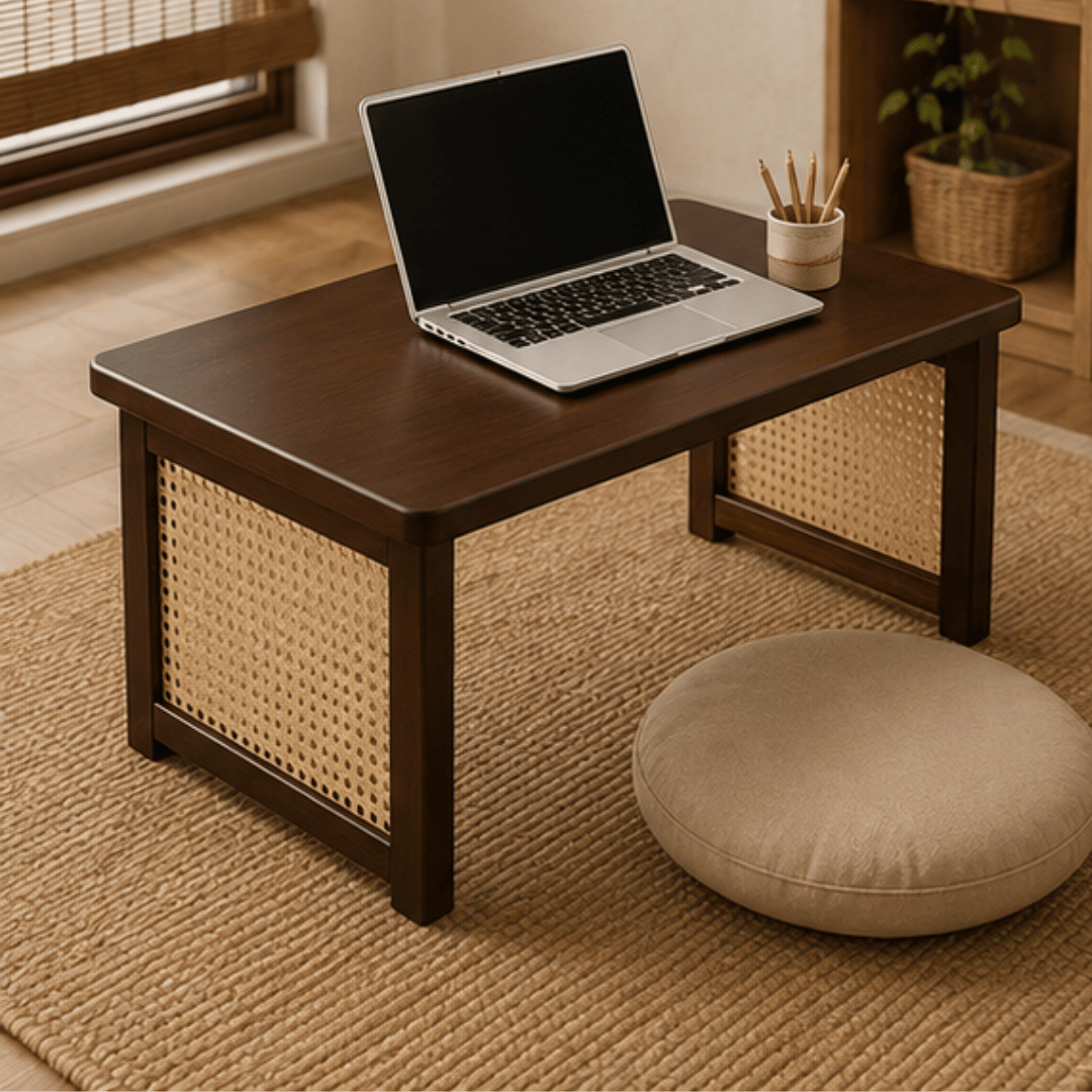 Multipurpose Compact Tatami Low Height Wooden Table