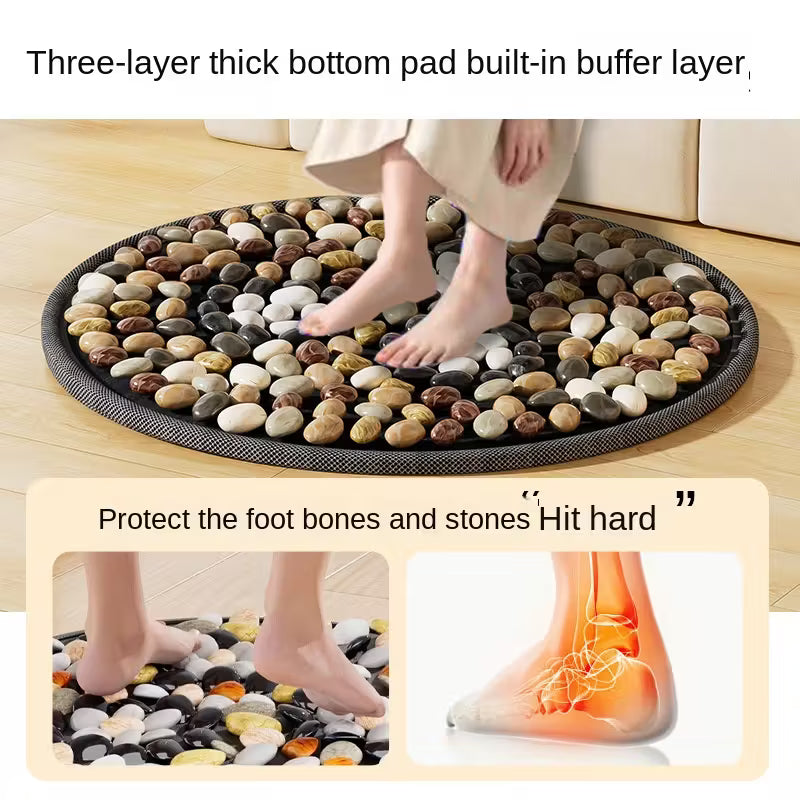Homero Pebble Natural Soft Stone Acupressure Mat - 56cm