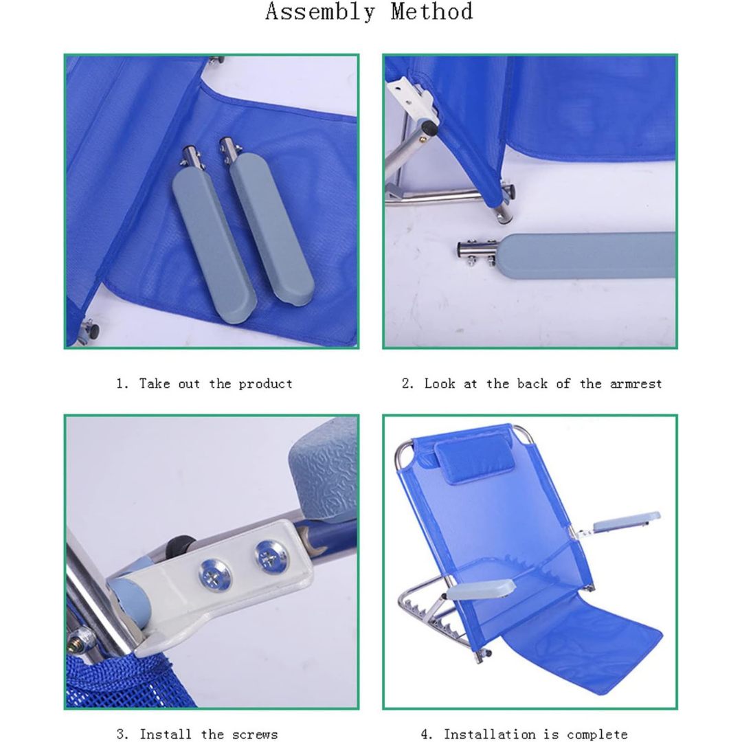 Homero Ergonomic Lumbar Support Adjustable Recliner Bed Backrest Chair with Armrest