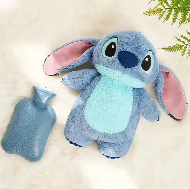 Homero Cartoon Cute Stitch Plush Hot Water Bottle