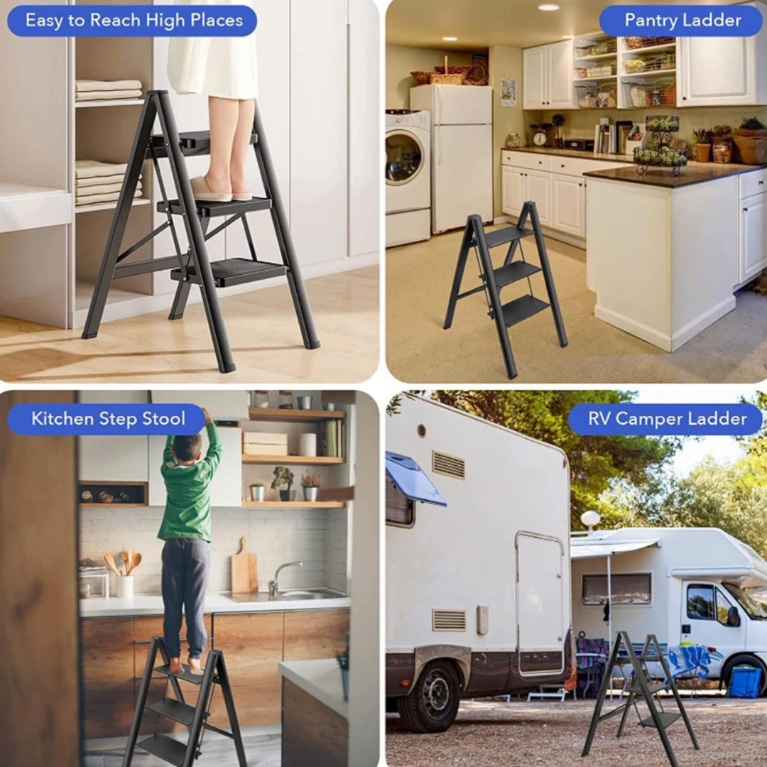 Multipurpose Heavy Duty Non Slip Wide Pedals Step Ladder