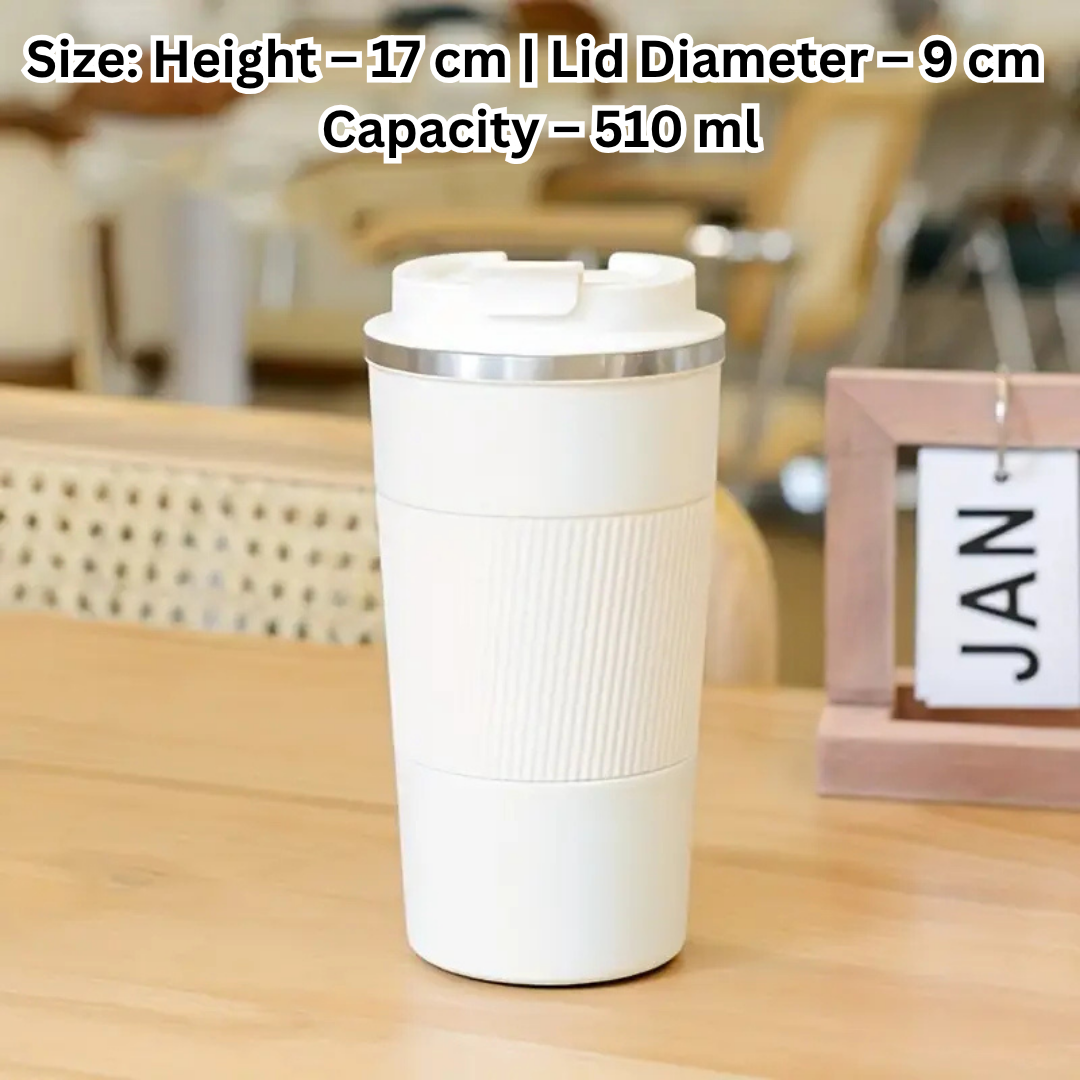 HOMERO Premium Double Wall Insulated Stainless Steel Travel Mug - 510ml