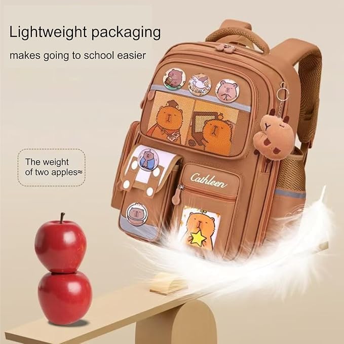 Korean Style Capybara School College Travel Backpack