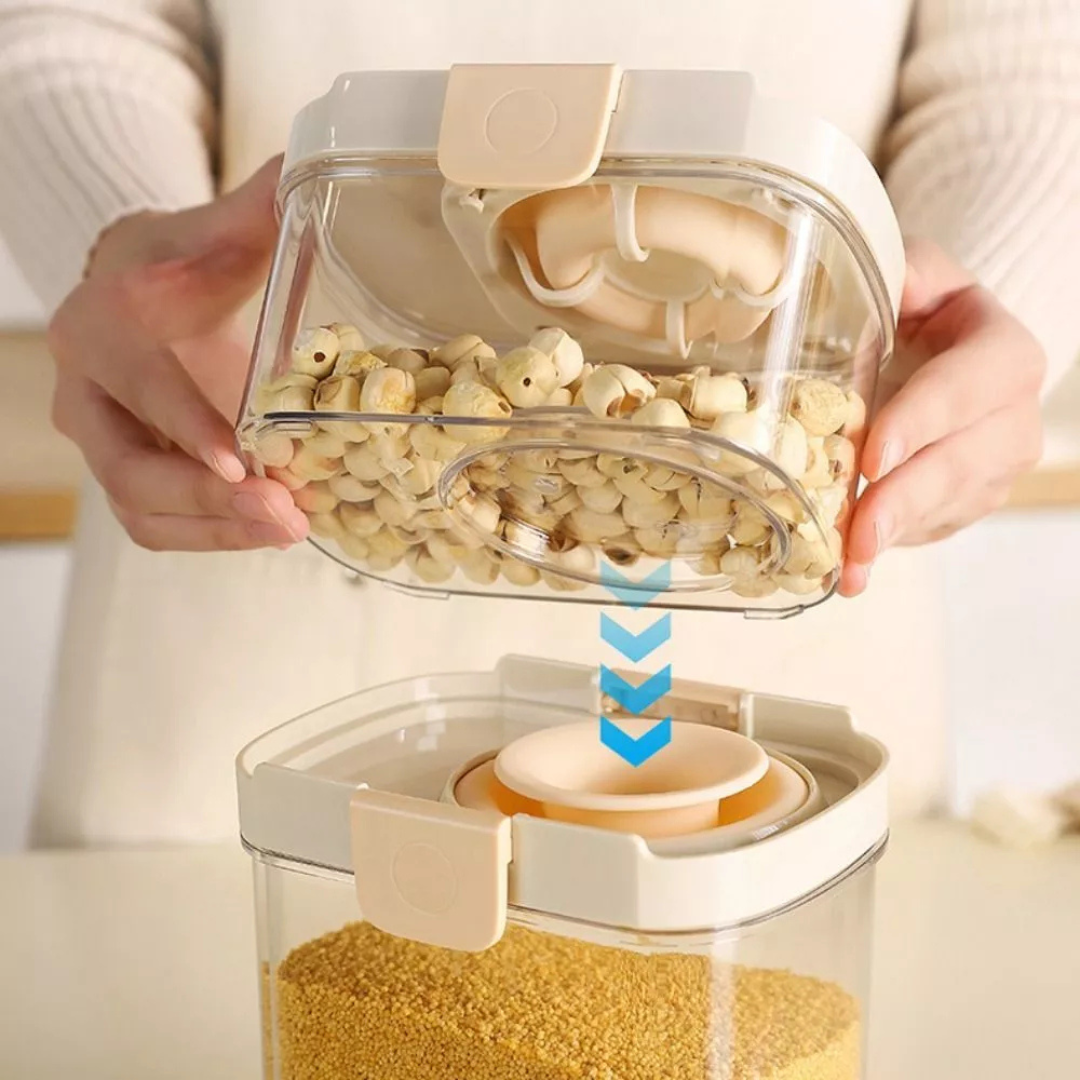 Airtight Kitchen Storage Jars with Sealed Lid