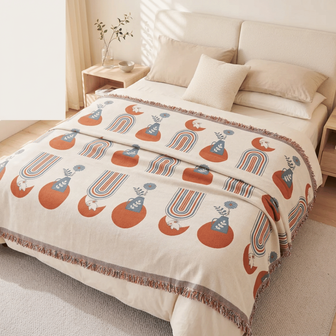 Premium Decorative Living Room Throw Blanket Chenille Sofa Cover