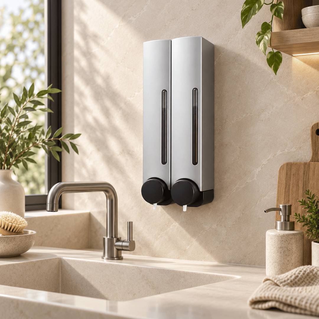 Wall Mounted  Multipurpose Liquid Shampoo Handwash Dispenser