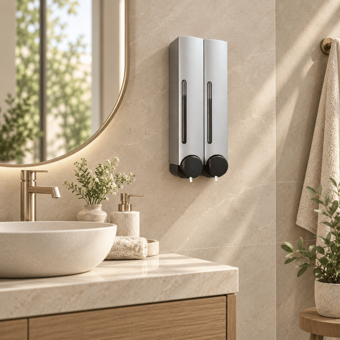 Wall Mounted  Multipurpose Liquid Shampoo Handwash Dispenser