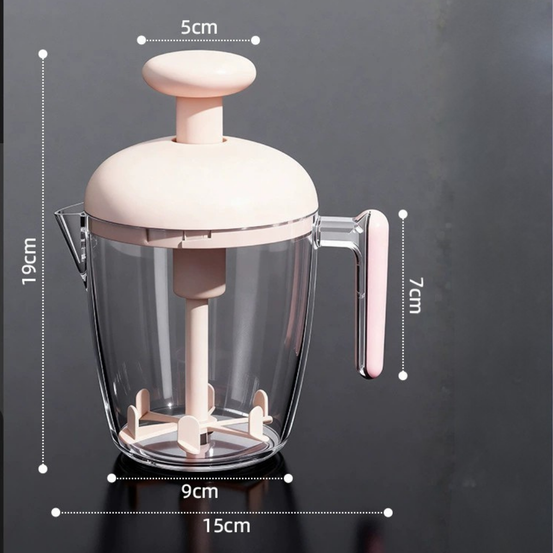 HOMERO Multi-Purpose Ergonomic Design Multi-Blade Manual Egg Mixer