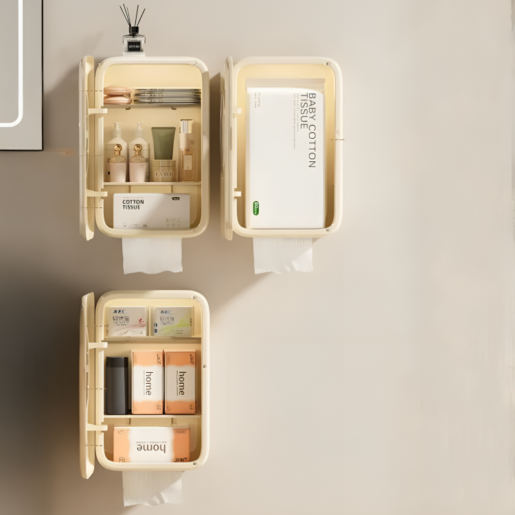 Homero Multi-Purpose Wall Mounted Storage Box with Tissue Holder