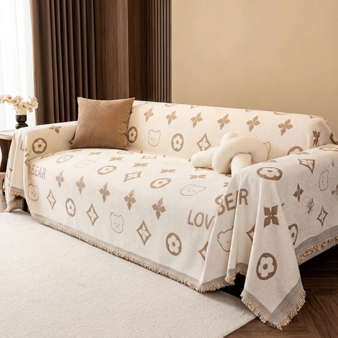 Royal Living Room Elegance Premium Chenille Sofa Cover