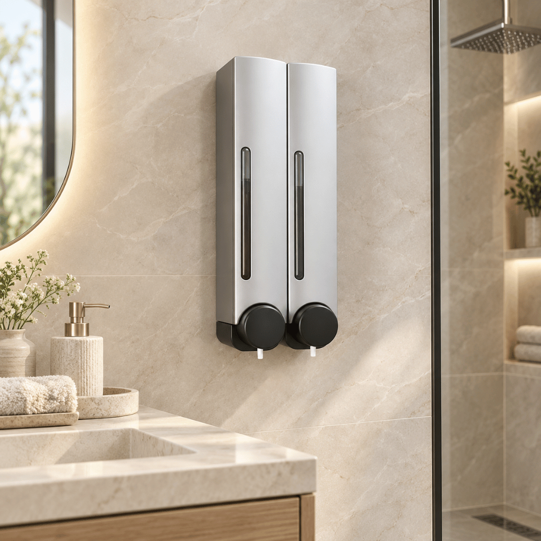 Wall Mounted  Multipurpose Liquid Shampoo Handwash Dispenser