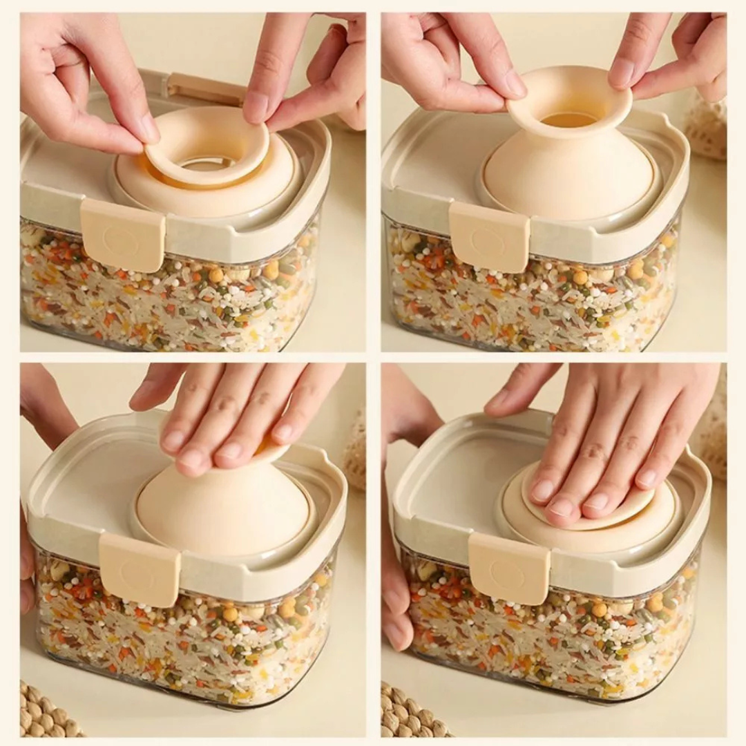 Airtight Kitchen Storage Jars with Sealed Lid
