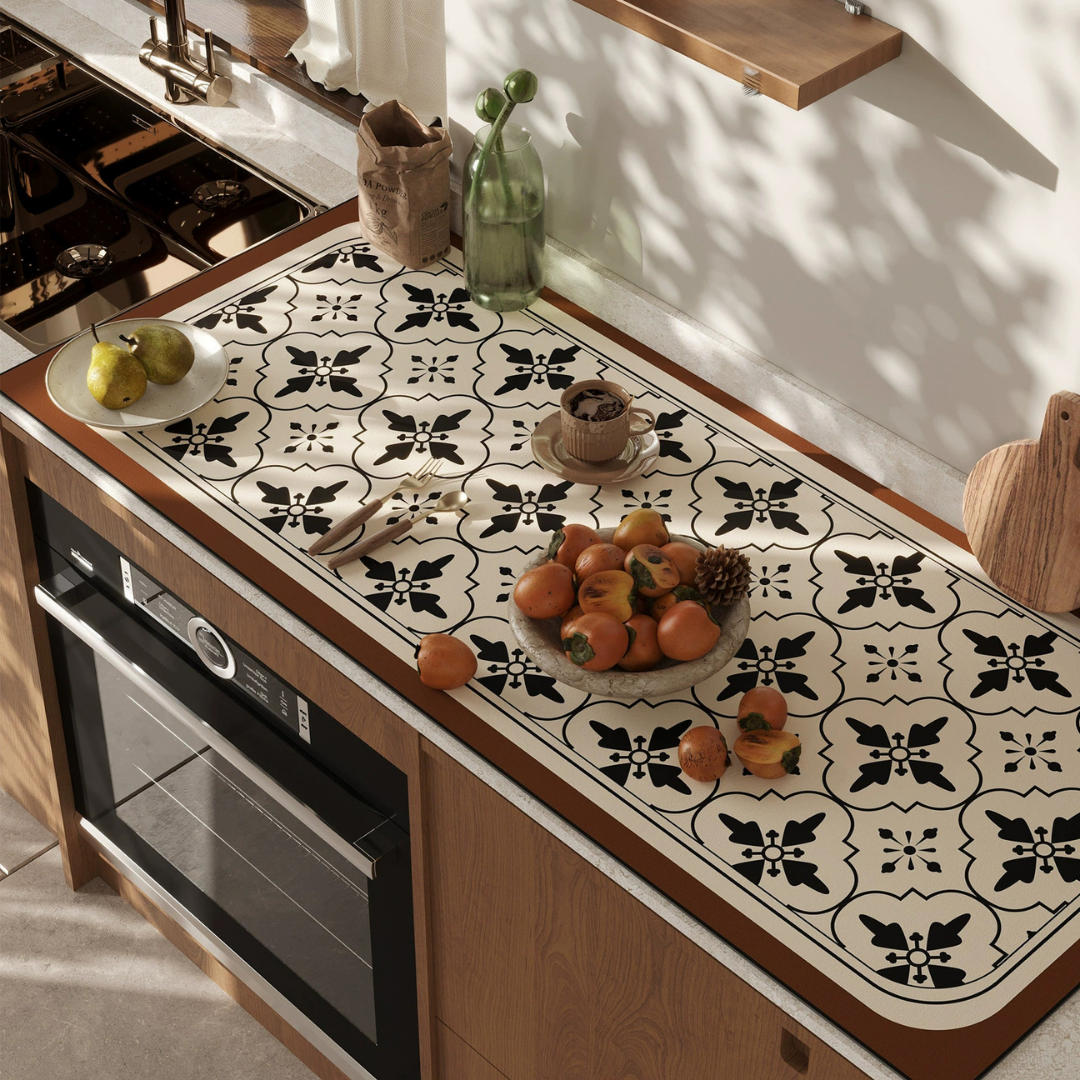 HOMERO Elegant Classic Pattern Absorbent Anti-Slip Diatom Mat