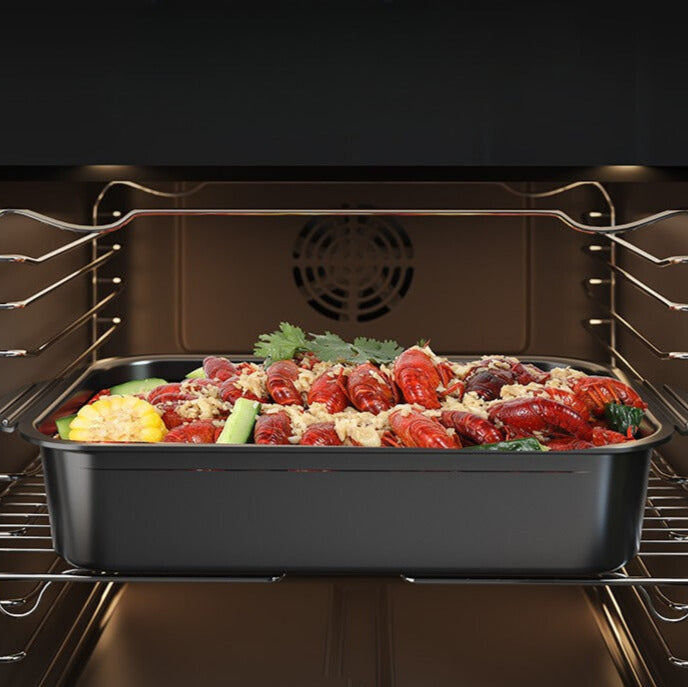Multipurpose Carbon-Steel Non-Stick Grilled Pan with Lid