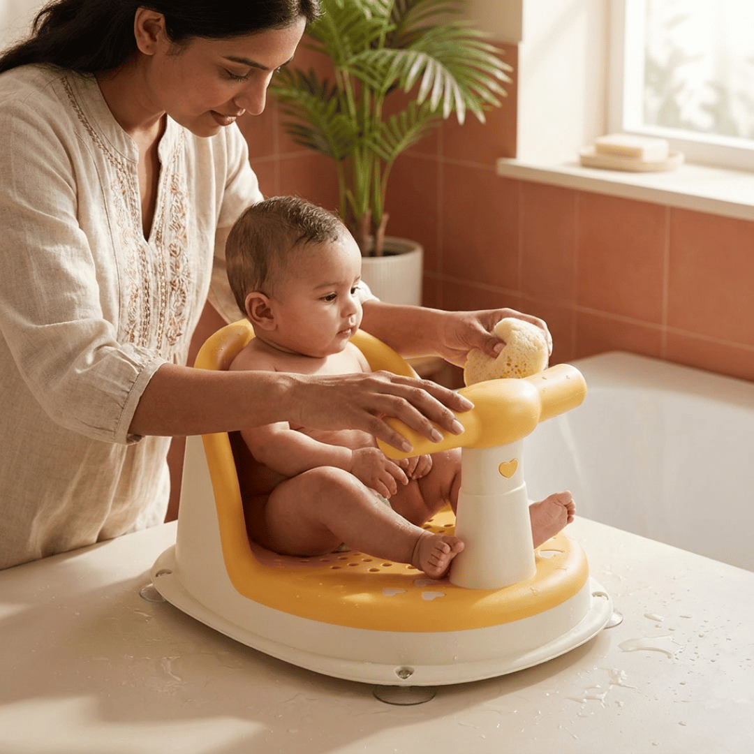 Homero Comfortable Foldable Baby Safe Bath Seat Chair