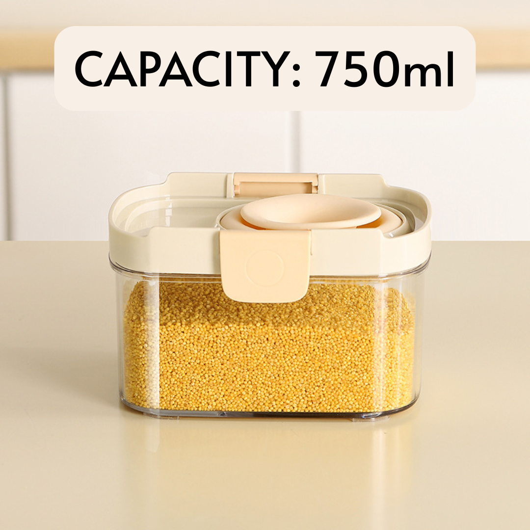 Airtight Kitchen Storage Jars with Sealed Lid
