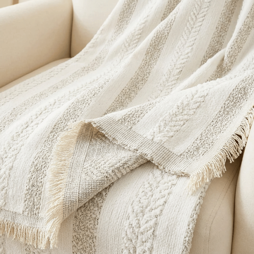 Luxury Reversible Wrinkle Resistant Throw Chenille Sofa Cover