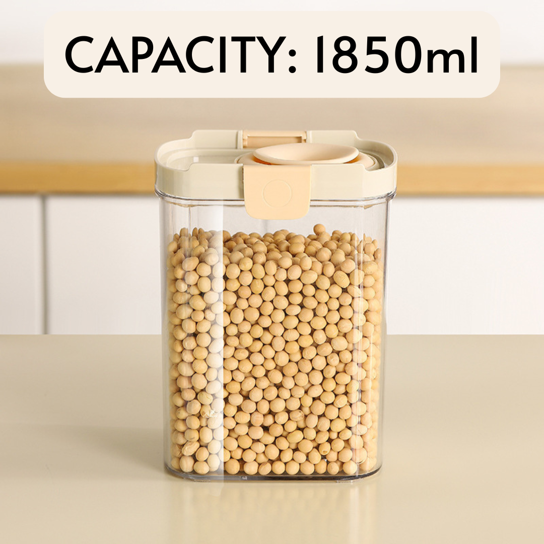 Airtight Kitchen Storage Jars with Sealed Lid