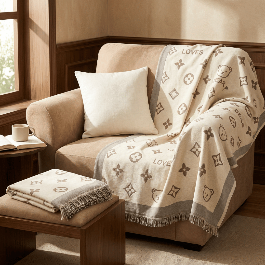 Royal Living Room Elegance Premium Chenille Sofa Cover