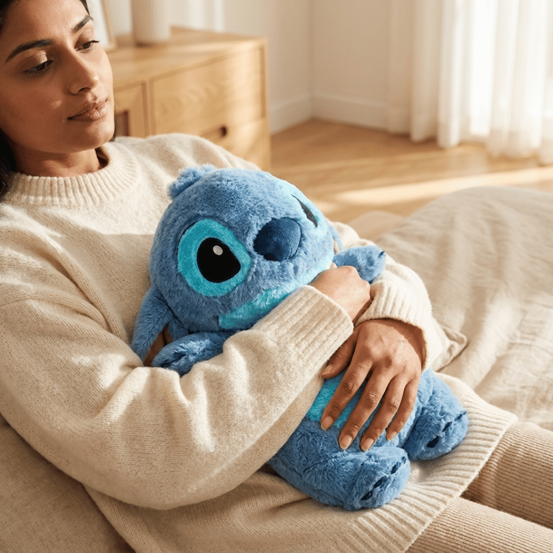 Homero Cartoon Cute Stitch Plush Hot Water Bag